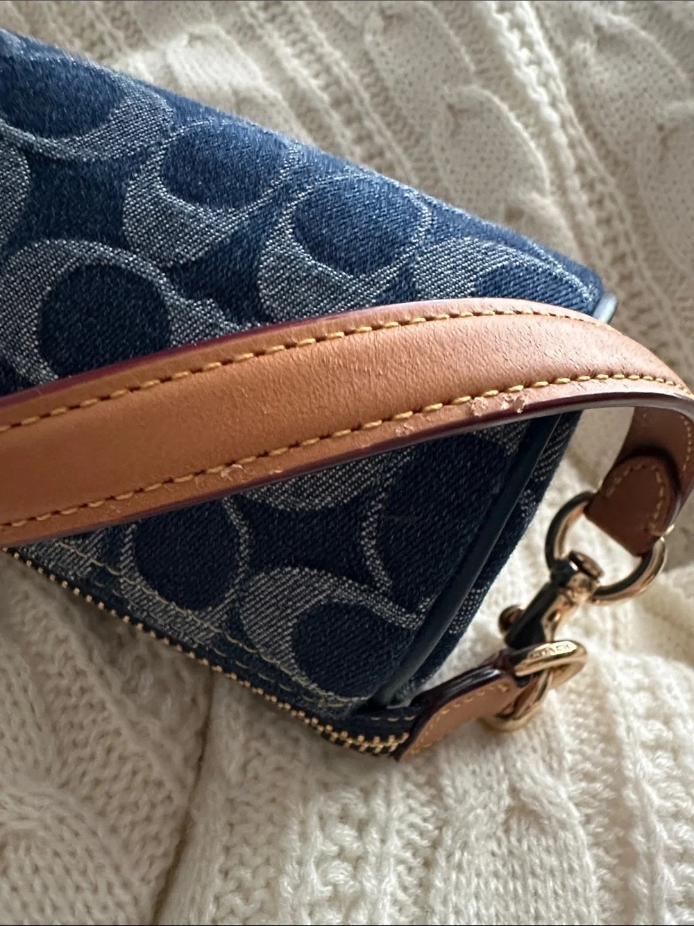 Coach denim signature